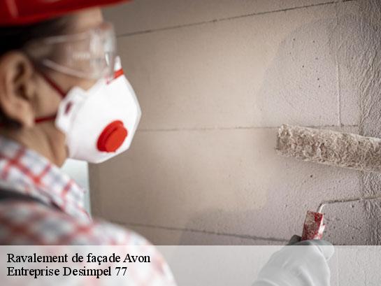 Ravalement de façade  avon-77210 Entreprise Desimpel 77