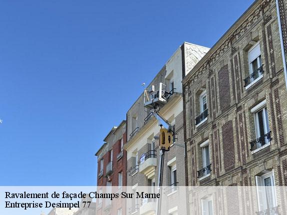 Ravalement de façade  champs-sur-marne-77420 Entreprise Desimpel 77