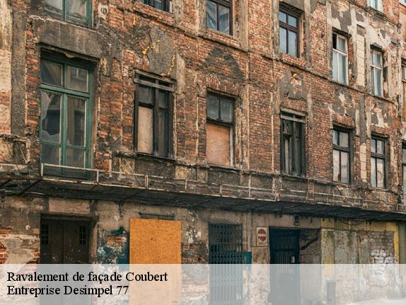 Ravalement de façade  coubert-77170 Entreprise Desimpel 77