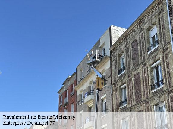 Ravalement de façade  moisenay-77950 Entreprise Desimpel 77
