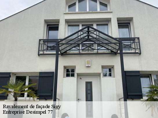 Ravalement de façade  sigy-77520 Entreprise Desimpel 77