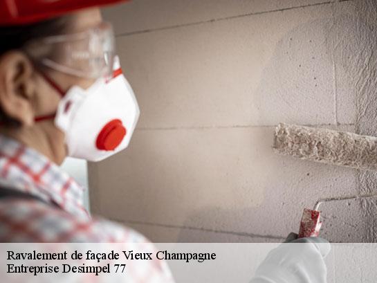Ravalement de façade  vieux-champagne-77370 Entreprise Desimpel 77