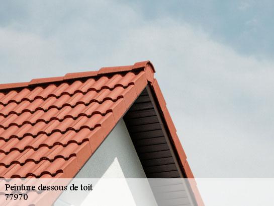 Peinture dessous de toit  bannost-villegagnon-77970 Entreprise Desimpel 77