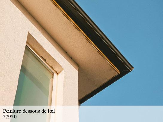Peinture dessous de toit  bannost-villegagnon-77970 Entreprise Desimpel 77