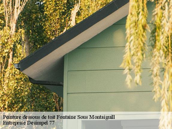 Peinture dessous de toit  fontaine-sous-montaiguill-77560 Entreprise Desimpel 77