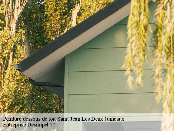 Peinture dessous de toit  saint-jean-les-deux-jumeaux-77660 Entreprise Desimpel 77
