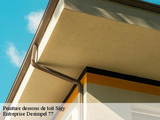 Peinture dessous de toit  sigy-77520 Entreprise Desimpel 77