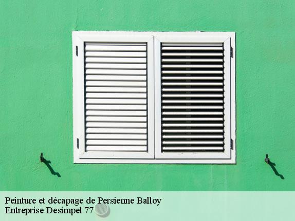 Peinture et décapage de Persienne  balloy-77118 Entreprise Desimpel 77