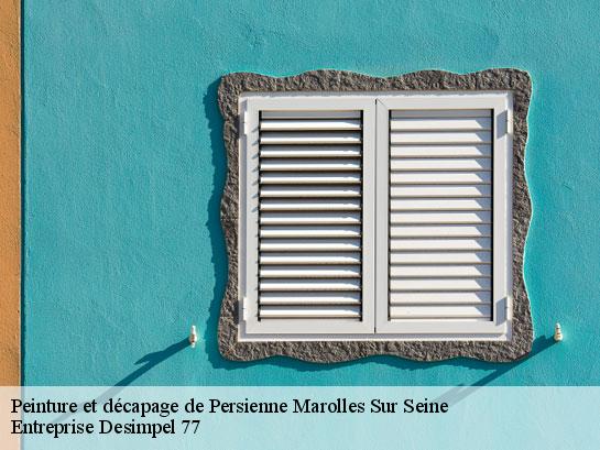 Peinture et décapage de Persienne  marolles-sur-seine-77130 Entreprise Desimpel 77
