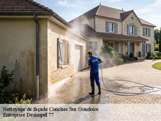 Nettoyage de façade  conches-sur-gondoire-77600 Entreprise Desimpel 77