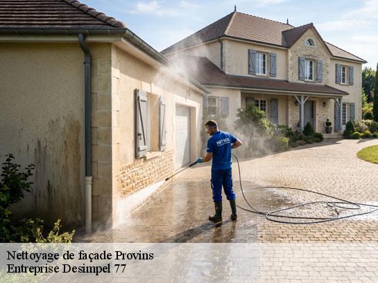 Nettoyage de façade  provins-77160 Entreprise Desimpel 77