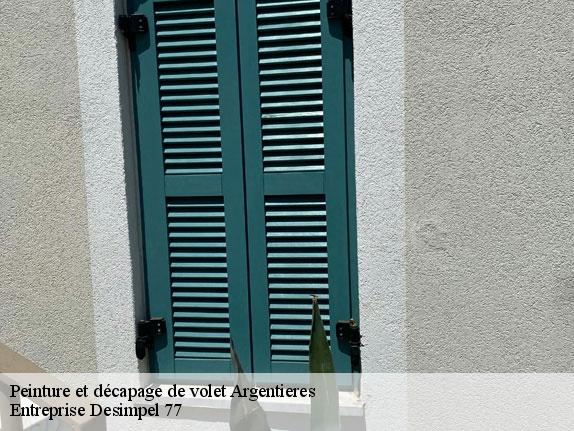 Peinture et décapage de volet  argentieres-77390 Entreprise Desimpel 77