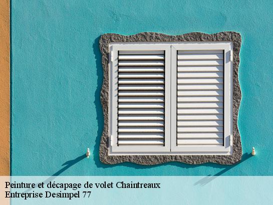 Peinture et décapage de volet  chaintreaux-77460 Entreprise Desimpel 77