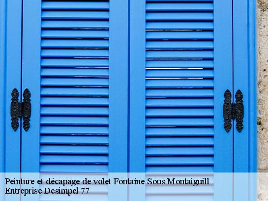 Peinture et décapage de volet  fontaine-sous-montaiguill-77560 Entreprise Desimpel 77
