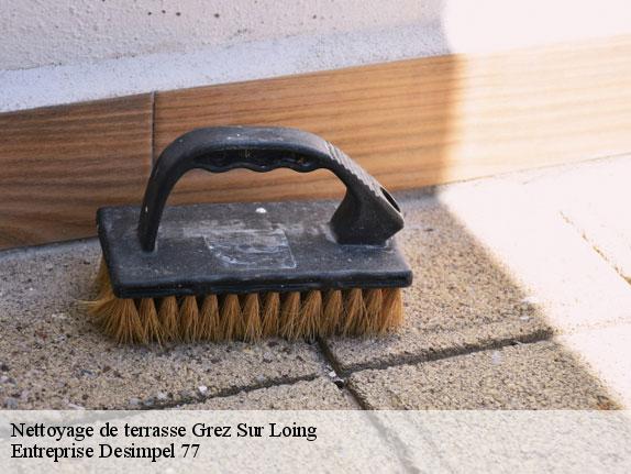 Nettoyage de terrasse  grez-sur-loing-77880 Entreprise Desimpel 77