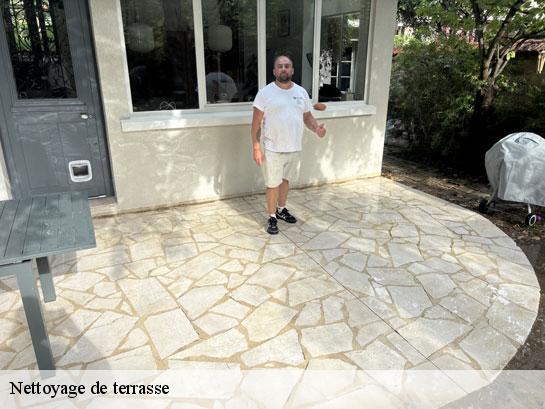 Nettoyage de terrasse  grez-sur-loing-77880 Entreprise Desimpel 77