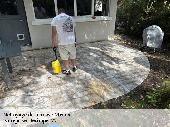 Nettoyage de terrasse  meaux-77100 Entreprise Desimpel 77