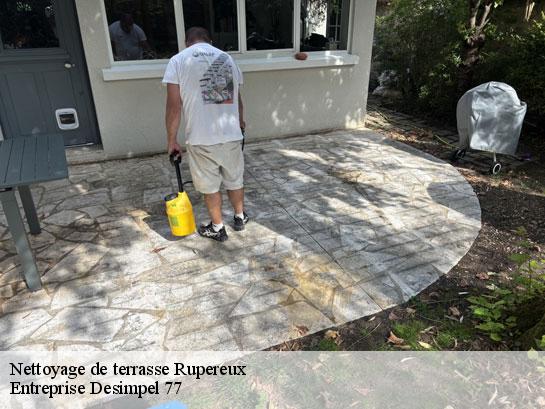 Nettoyage de terrasse  rupereux-77560 Entreprise Desimpel 77
