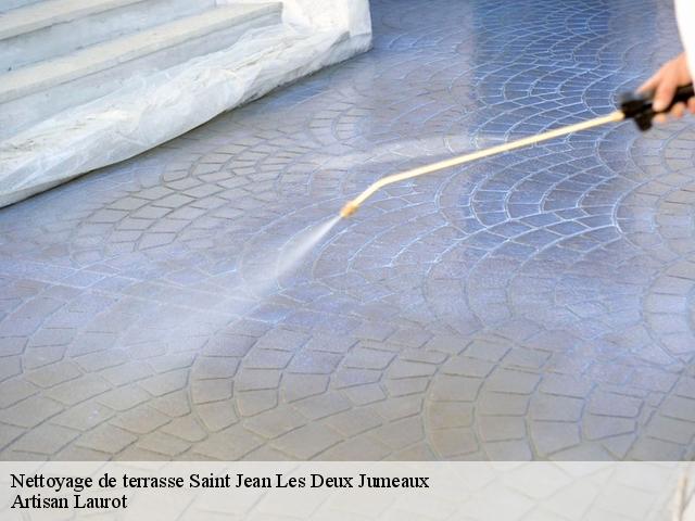 Nettoyage de terrasse  saint-jean-les-deux-jumeaux-77660 Artisan Laurot