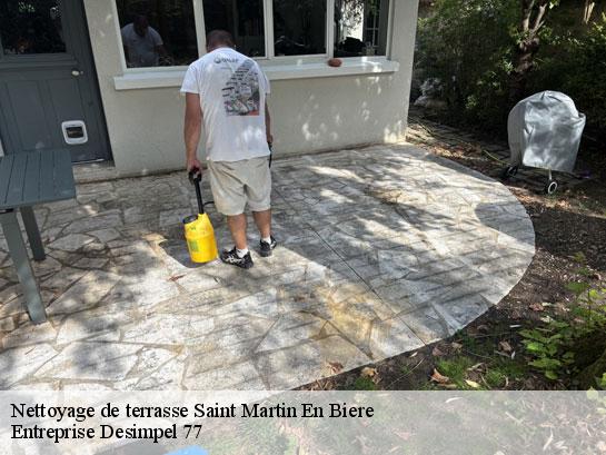Nettoyage de terrasse  saint-martin-en-biere-77630 Entreprise Desimpel 77
