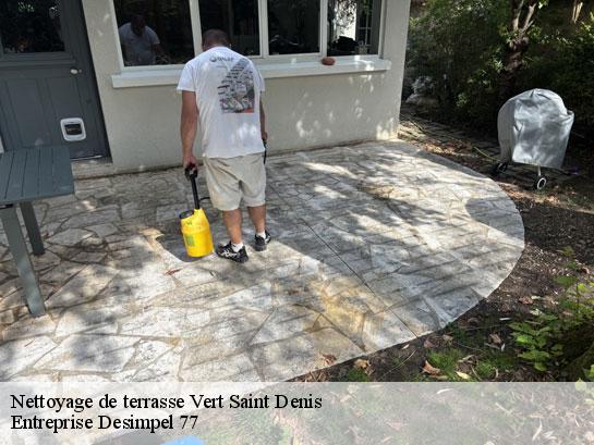 Nettoyage de terrasse  vert-saint-denis-77240 Entreprise Desimpel 77