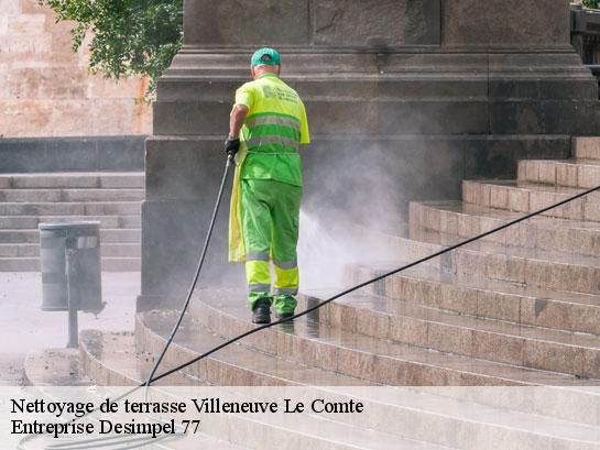 Nettoyage de terrasse  villeneuve-le-comte-77174 Entreprise Desimpel 77