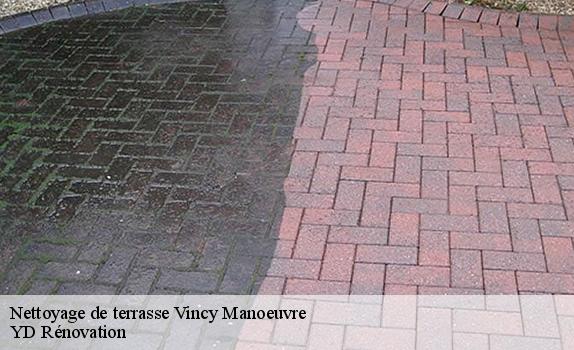 Nettoyage de terrasse  vincy-manoeuvre-77139 YD Rénovation