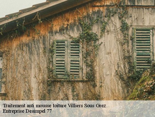 Traitement anti mousse toiture  villiers-sous-grez-77760 Entreprise Desimpel 77