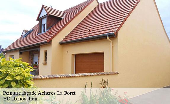Peinture façade  acheres-la-foret-77760 YD Rénovation
