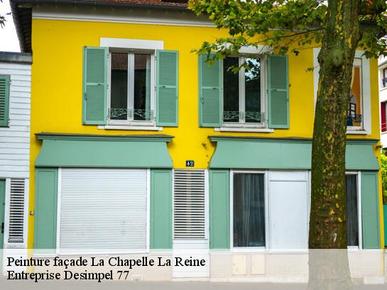 Peinture façade  la-chapelle-la-reine-77760 Entreprise Desimpel 77