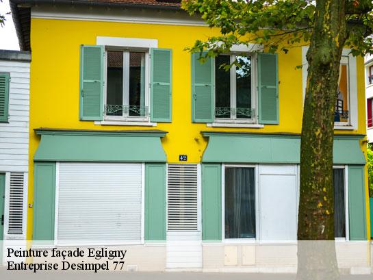 Peinture façade  egligny-77126 Entreprise Desimpel 77