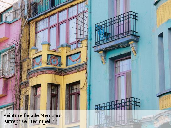 Peinture façade  nemours-77140 Entreprise Desimpel 77