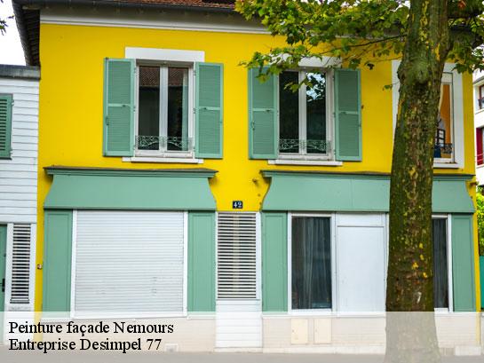 Peinture façade  nemours-77140 Entreprise Desimpel 77