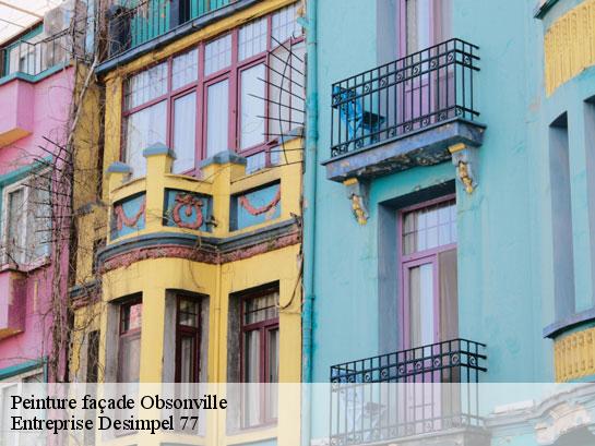 Peinture façade  obsonville-77890 Entreprise Desimpel 77