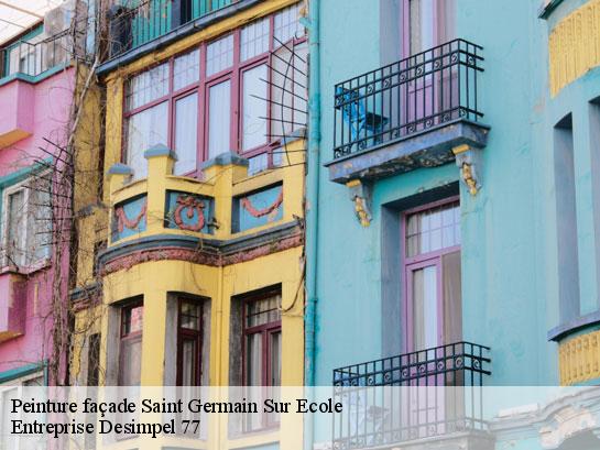Peinture façade  saint-germain-sur-ecole-77930 Entreprise Desimpel 77
