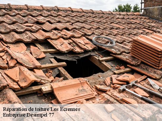 Réparation de toiture  les-ecrennes-77820 Entreprise Desimpel 77