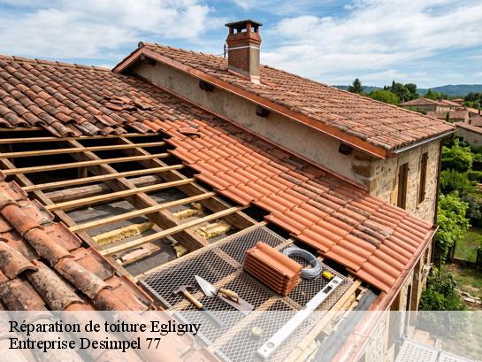 Réparation de toiture  egligny-77126 Entreprise Desimpel 77